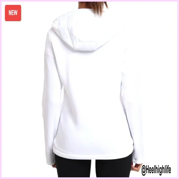Women's Fleece Lined Softshell Jacket Hooded Lightweight Insulated Puffer Hybrid